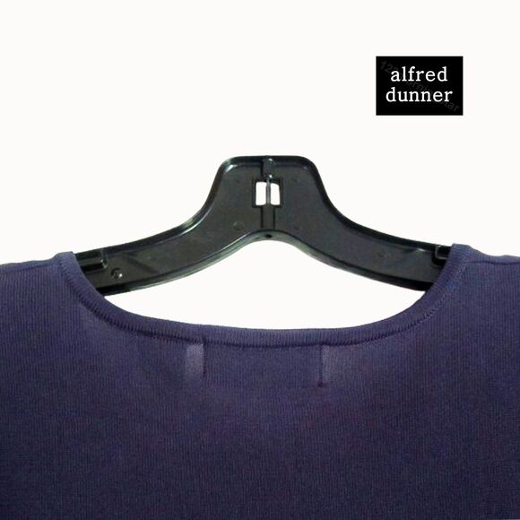 ALFRED DUNNER NEW Bohemian Keyhole Beaded Latch Embellish Knit Top XL - Picture 9 of 11